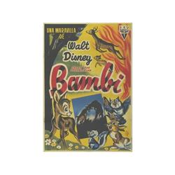 BAMBI. BAMBI. LLO-AN. 1942. 100x70cm. (40x27in.). Litografía. B. Algunas restauracione