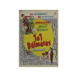 ONE HUNDRED AND ONE DALMATIANS. 101 DALMATAS. 1960. 100x70cm. (40x27in.). Offset. B+.