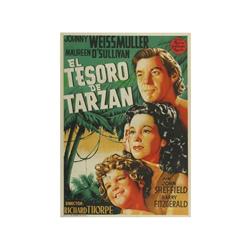 TARZAN´S SECRET TREASURE. EL TESORO DE TARZAN. 1941. 100x70cm. (40x27in.). Litografía.