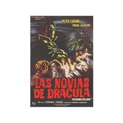 THE BRIDES OF DRACULA. LOS NOVIAS DE DRÁCULA, MODELO B. 1960. 100x70cm. (40x27in.). Of