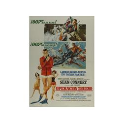THUNDERBALL. OPERACION TRUENO. 1965. 100x70cm. (40x27in.). Offset. A-. Entelado. S. Co