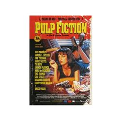 PULP FICTION. 1994. 100x70cm. (40x27in.). Offset. A+. Q. Tarantino, J. Travolta. COMEDIA, MEL