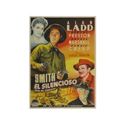 WISPERING SMITH. SMITH EL SILENCIOSO. LLO-AN. 1948. 100x70cm. (40x27in.). Litografía.