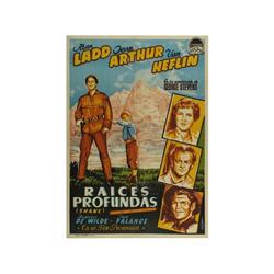 SHANE. RAICES PROFUNDAS. LLO-AN. 1953. 100x70cm. (40x27in.). Litografía. A-. Entelado.