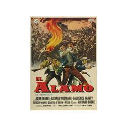 THE ALAMO. EL ALAMO. MCP. 1960. 100x70cm. (40x27in.). Offset. A-. Entelado. J. Wayne,