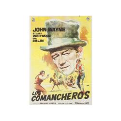 JANO. LOS COMANCHEROS. THE COMANCHEROS. 1961. 100x70cm. (40x27in.). Offsert. B+. Pequeñas rasgaduras
