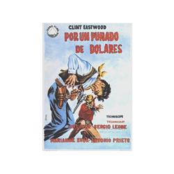 PER UN PUGNO DI DOLLARI. POR UN PUÑADO DE DOLARES. GAMARRA, R. 1964. 100x70cm. (40x27i