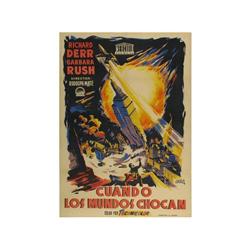 WHEN WORLDS COLLIDE. CUANDO LOS MUNDOS CHOCAN. JANO. 1951. 100x70cm. (40x27in.). Litog