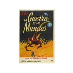 THE WAR OF THE WORLDS (Cartel Argentino). LA GUERRA DE LOS MUNDOS. 1953. 110x75cm. (43