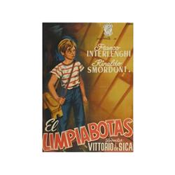 SCIUSCIA. EL LIMPIABOTAS. JANO. 1946. 100x70cm. (40x27in.). Litografía. A-. Entelado.