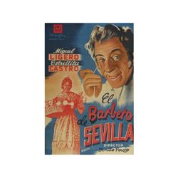 EL BARBERO DE SEVILLA. BELTRAN. 1938. 100x70cm. (40x27in.). Litografía. B+. Ligeras restaurac