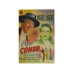 PEPE CONDE. 1941. 102x68cm.(40x27in.). Litografía. B-. Entelado. CINE ESPAÑOL E HISPANO AMERI