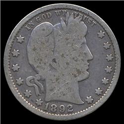 1892 Barber Quarter Circulated (COI-7642)