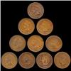 Image 1 : 1880 Indian Cent Lot of 11 Circulated (COI-7485)