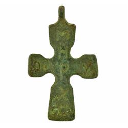 Ancient Byzantine Bronze Cross 1000+ y/o (ANT-914)