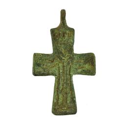 Ancient Byzantine Bronze Cross 1000+ y/o (ANT-919)