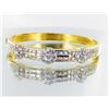 Image 1 : 110ctw Lab Diamond 22k Gold Vermeil Bracelet (JEW-2342)