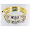 Image 2 : 110ctw Lab Diamond 22k Gold Vermeil Bracelet (JEW-2342)