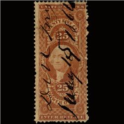 1860s US Revenue Stamp 25c Power of Atty (STM-1448)