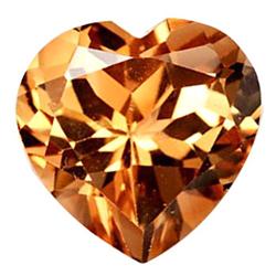 7.58ct Heart Orange Imperial Topaz Appr Est $19k (GEM-27728)