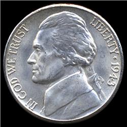 1943S Jefferson 5c MS66+ w/ Full Steps (COI-7833)