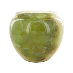 Rare Green Thai Jade Vase (DEC-409)