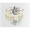 Image 1 : 18ctw Lab Diamond 22k Gold Vermeil Ring (JEW-2375)