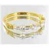 Image 2 : 89ctw Lab Diamond 22k Gold Vermeil Bracelet (JEW-2343)