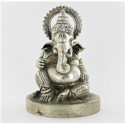 Hindu Ganesh Bronze Nickel Plate (ANT-693)