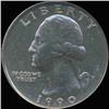 Image 1 : 1990 Washington 25c Quarter Coin Graded GEM (COI-6901)
