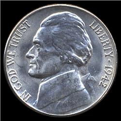 1942S Jefferson 5c MS64+ (COI-7823)