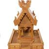 Image 1 : Teak Handcarved Spirit House on Base (CLB-090)