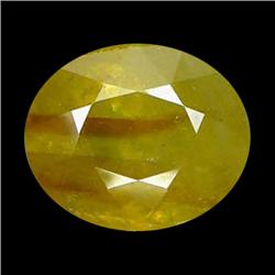 7.60ct Oval Cut Yellow Color Tourmaline (GEM-28572)