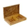 Image 3 : Solid Burl Box Handmade Rare Afzelia Wood  (DEC-135)
