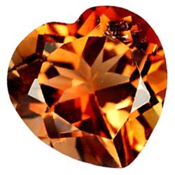 4.36ct Heart Orange Imperial Topaz Appr Est $11k (GEM-27717)