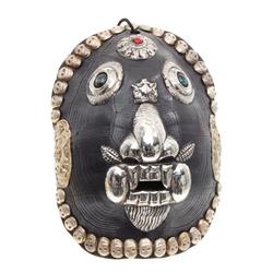 Tibetan Ritual Turtle Shell Large Mask  (ANT-525)
