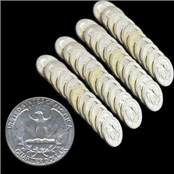 1964D GW 25c Silver BU MS64/65 43pc Roll (COI-7905)