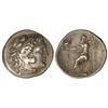 Image 1 : Tetradracma. 336-323 a.C. ALEJANDRO MAGNO. ¿ODESUS?. Anv.: Cabeza de Hércules con piel de león a der