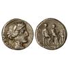 Image 1 : Denario. 86 a.C. CRITONIA1a. L. Critonius y M. Fannius. Rev.: Los ediles M. Fannius y L. Critonius s
