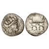Denario. 84 a.C. FURIA-19. P. Furius Crassipes. Anv.: Cabeza con corona mural de Cibeles. AED. CVR.