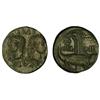 Image 1 : AE 26. AUGUSTO y AGRIPA. NEMAUSUS. Anv.: Bustos de Augusto y Agripa, arriba IMP., debajo DIVI.F. Rev