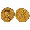 Áureo. Acuñada el 114-117. TRAJANO. Anv.: IMP. CAES. NER. TRAIANO OPTIMO AVG. GER. DAC. Busto laurea