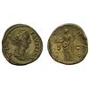 Image 1 : Sestercio. S/F. FAUSTINA MADRE. Anv.: DIVA FAVSTINA. Su busto drapeado. Rev.: IVNO S. C. Juno diadem