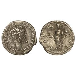 Denario. Acuñada el 194 d.C. SEPTIMIO SEVERO. Anv.: IMP. CAE. L. SEP. SEV. PERT. AVG. COS. II. Busto