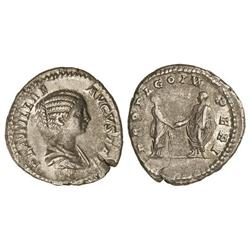 Denario. 212 d.C. PLAUTILLA. Anv.: PLAVTILLAE AVGVSTAE. Busto a derecha. Rev.: PROPAGO IMPERI. Carac