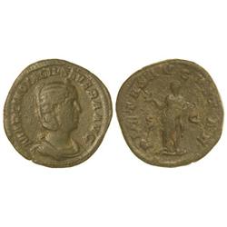 Sestercio. Acuñada el 244-249 d.C. OTACILIA SEVERA. Anv.: MARCIA OTACIL. SEV. AVG. Busto diademado a