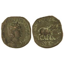 Sestercio. Acuñada el 248 d.C. OTACILIA SEVERA. Anv.: MARCIA OTACIL. SEVERA AVG. Busto a derecha. Re