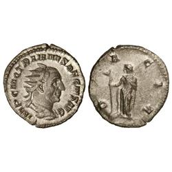 Antoniniano. Acuñada el 249-251 d.C. TRAJANO DECIO. Rev.: DACIA. Dacia en pie a izquierda con cetro