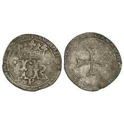 Tarja. CATALINA y JUAN (1483-1512). Anv.: ¶:IOHAN(...)ES:R:. IK coronadas entre puntos, debajo P. Re