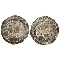 2 Maravedís. PEDRO I. SEVILLA. Anv.: Castillo, debajo S. Rev.: León rampante. Vellón rico. (Pequeñas